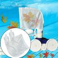 Limei 2 Pack Pool Filter Bags Pool Cleaner Bags Zipper Closure Tear Resistant Fabric Replacement Swimming Pool Filter Bags for Polaris 280 and 480 pool cleaner (White)