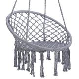 MMTX Hammock Chair Macrame Swing Max 330 Lbs Hanging Cotton Rope Hammock Swing Chair for Indoor and Outdoor