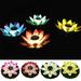 Solar Light Outdoor Wishing Blessing Lamp Solar Power Energy Floating Lotus Flower LED Accent Light for Pool Pond Garden Night Light Home Decor for Garden Swimming Pool River