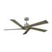 Monte Carlo 5Aspr56 Aspen 56 5 Blade Indoor Ceiling Fan - Silver