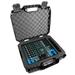 CASEMATIX DJ Mixer Travel Case Compatible with Yamaha MG10XU MG10 MG06 10 Input Stereo Mixer Effects and Cables - Hard Shell Protection with Pre-Diced Customizable Foam Interior