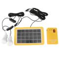 NUOLUX Outdoor Portable Solar Home System Kit DC Solar Panel Power Generator LED Light Bulbs Solar Camping Lighting System with USB Charger