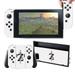 Protective Stickers for Nintendo Switch Full Set - Vinyl Cover Skin for Console Joy con - Decals Protector Set for Switch Controller -Zelda White