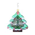 Christmas 3D Wind Spinner Decorations Hanging Wind Spinner for Yard and Garden Kinetic Yard Art Indoor Outdoor Decor
