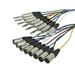 Monoprice 1 Meter (3ft) 8-Channel 1/4inch TRS Male to XLR Male Snake Cable