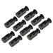 Uxcell Flag Plastic Spring Stoppers for Garden Flag Stand Poles Black 15 Pack