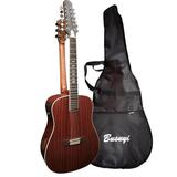 12/6 Strings Acoustic Double Neck Double Sided Busuyi Guitar 2021 NPS