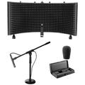 Audio Technica AT4051B Condenser Recording Microphone+Mic Stand+Isolation Shield