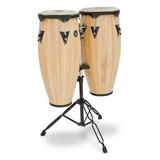 LP City Wood 10 /11 Conga Set w/ Stand - Natural