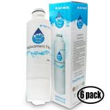 6-Pack Replacement for Samsung RS265TDBP/XAA 01 Refrigerator Water Filter - Compatible with Samsung DA29-00020B DA29-00020A HAF-CIN Fridge Water Filter Cartridge