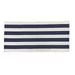 Fennco Styles Woven Bold Striped Area Rug 24 W x 51 L - Navy Blue Cotton Blend Carpet Indoor Outdoor Floor Mat for Living Room Entryway Bedroom and Floor DÃ©cor