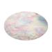 Fluffy Colorful Shag Round Area Rug Plush Carpet For Kids Girls Living Room Bedroom Decor Multicolor Area Rug (Round)