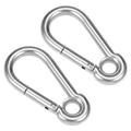 Uxcell 2.71 /69mm 304 Stainless Steel Spring Snap Hook Clip 2 Pack