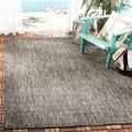 Safavieh Courtyard Marolyn Indoor/ Outdoor Patio Backyard Rug Black/Black 9 x 9 Square 8 Square 10 Square Outdoor Indoor Living Room Bedroom