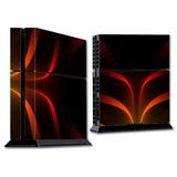 Skins Decals For Ps4 Playstation 4 Console / Red Orange Abstract
