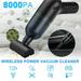 LELINTA Handheld Vacuum Cordless Hand Vacuum Portable Multi-function Car Vacuum Cleaner 120W Powerful Wet&Dry Rechargeable Vac Cleaner for Home Pet Hair Car Cleaning