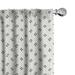 Ambesonne Geometric Curtains Pale Colored Dots Pair of 28 x84 Black and White
