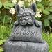 Oxodoi French Bulldog Statue Outdoor Garden Decor Resin Dog Sculpture Patio&Outdoor Decor