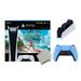 Sony Playstation 5 Digital Edition Horizon Forbidden West Bundle with Extra Blue Controller Charging Station and Cleaning Cloth