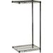 Nexel Black Epoxy 2 Tier Wire Shelving Add-On Unit 54 W x 24 D x 34 H