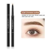 Non-smudge Waterproof Eyebrow Pencil 3D Natural Stereo Eyebrow Pencil Adjustable Eyebrow Stamp Light It Eyebrow Pencil Eyebrow Stencils Eyebrows Shape Reusable Geller Brow Marker Dark 4 Tip Brow