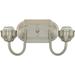 Westinghouse 6300500 2 Light Brushed Nickel Interior Wall Fixture
