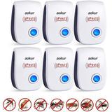 Ultrasonic Pest Repeller 6 Pack Pest Repellent Pest Control Plug in Indoor Pests for Mosquito Insects Cockroaches Rats Bug Spider Ant Rodent
