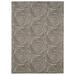 Linon Outdoor Washable Area Rug Collection Ivory and Brown 2 x 3