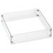 36 in. Tempered Glass Flame Guard for Square Drop-In Fire Pit Pan