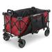 Gorilla Carts 7 Cu Ft Collapsible Outdoor Utility Wagon Oversize Bed Red