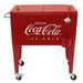 Leigh Country CP 98105 Metal Embossed Retro Outdoor 60 Qt. Cooler Red