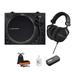 Audio Technica AT-LP120XBT-USB-BK Wireless USB Turntable with Headphones and Record Care System
