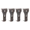 Tomshoo 4 PCS Brick Hook Clip Outdoor Hanging Hooks for 60-70mm Brick in Height No Drilling Sliding Brick Hanger Clips for Festival Birthday Decoration