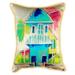 Betsy Drake Interiors W. Palm Hut Indoor/Outdoor Lumbar Pillow