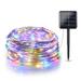 Solar String Lights Outdoor Mini 66Feet 200 LED Copper Wire Lights 8 Modes Solar Powered Fairy Lights Waterproof Solar Decoration Lights for Garden Yard Party Wedding Christmas Multicolor