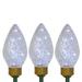 Northlight Set of 3 Lighted LED C9 Bulb Christmas Pathway Marker Lawn Stakes - Clear Lights