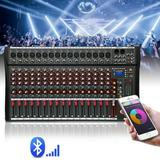 DENEST 16 Channels Mixing Console Bluetooth Audio Mixer Sound Board Console USB Mixing Console for Stage Live Studio USB Port