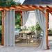 Outdoor Curtains for Patio Waterproof Grommet Patio Curtains Privacy Pool Porch Sheers Deck Drapes for Gazebo and Pergola