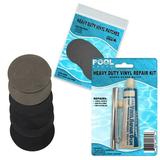 Pool Above Repair Kit for Deluxe Pillow Rest Raised Airbed | Vinyl glue | Gray Patches