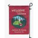 Printtoo Burgundy Welcome To Our Camper Campsite Personalized Camping Flags For Campers Double Sided CampsiteFlagOutdoor GardenFlags