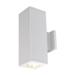 Wac Lighting Dc-Wd05-Fa Cube Architectural 2 Light 13 Tall Led Outdoor Wall Sconce -