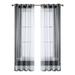 Rosnek Outdoor Sheer Voile Curtains Waterproof Patio Grommet Tulle Curtain Panels 1/2/4 Panels