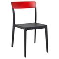 33 Black and Red Patio Dining Chair