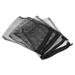 Uxcell Filter Media Bags 20x14cm 3 Micron 6 Pack Mesh Bags with Zipper Pool Skimmer Basket Black