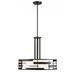 Nuvo Lighting 60/6435 Lansing 3 Light 21 Wide Drum Chandelier - Black