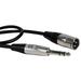 Hosa HSX-001.5 1.5 Foot Rean 1/4 TRS-XLR-3 Male Balanced Inter-Connect Cable