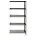 Quantum Storage 5-Shelf Black Wire Shelving Add-On Unit - Black - 18 x 72 x 54 in.