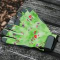 Bcloud Printed Gardening Gloves Elastic Wrist Polyester Fabric Touch Screen Soft Unisex Gloves for Garden