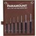 Paramount 7 Piece Hexagon-Shank Pin Punch Set in Canvas Roll: 1/16 to 1/4 Punch Sizes