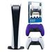 Sony Playstation 5 Digital Version (Sony PS5 Digital) with Extra Galactic Purple Controller and Control Grip Pack Bundle